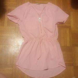 Pink urban planet blouse size medium